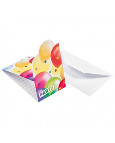 Pozvánky na narodeniny - Balóniky 8ks