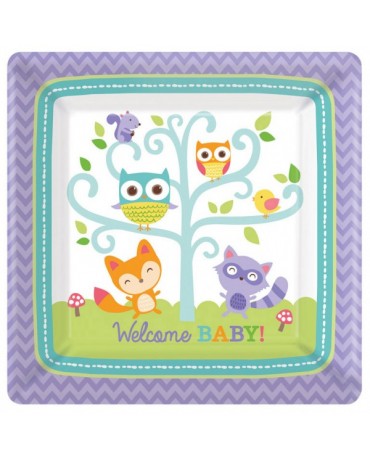 Tanieriky zvieratká z lesa 26,6cm 8ks