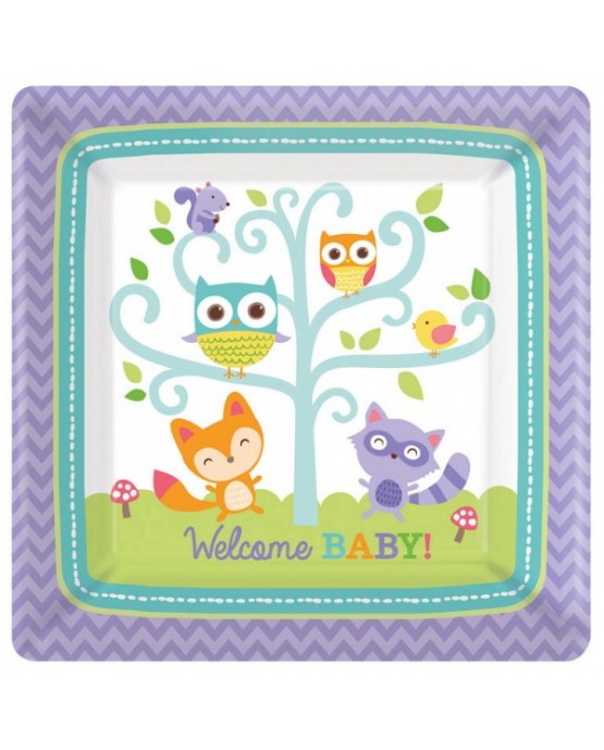 Tanieriky zvieratká z lesa 26,6cm 8ks