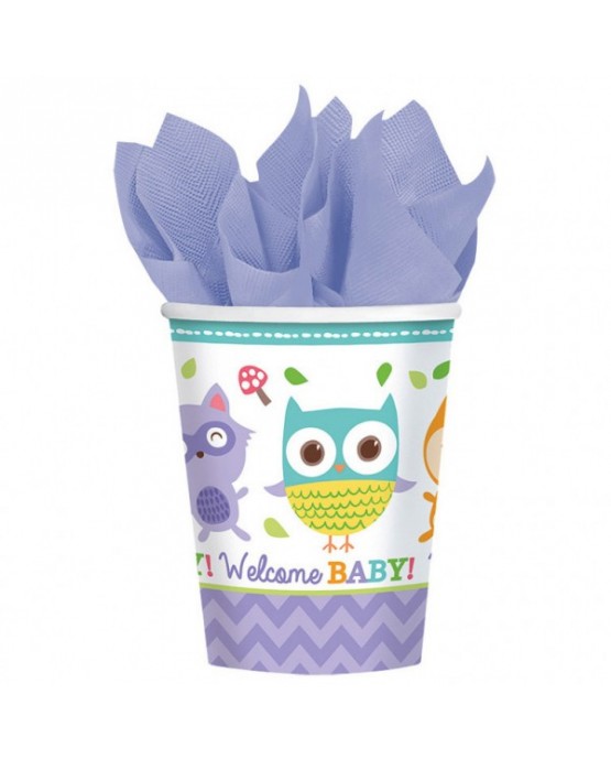 Poháriky zvieratká z lesa 266ml 8ks