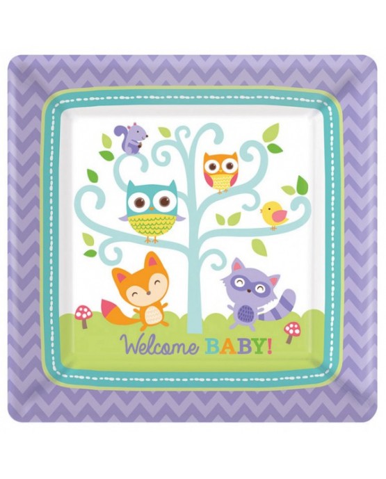 Tanieriky zvieratká z lesa 17,7cm 8ks