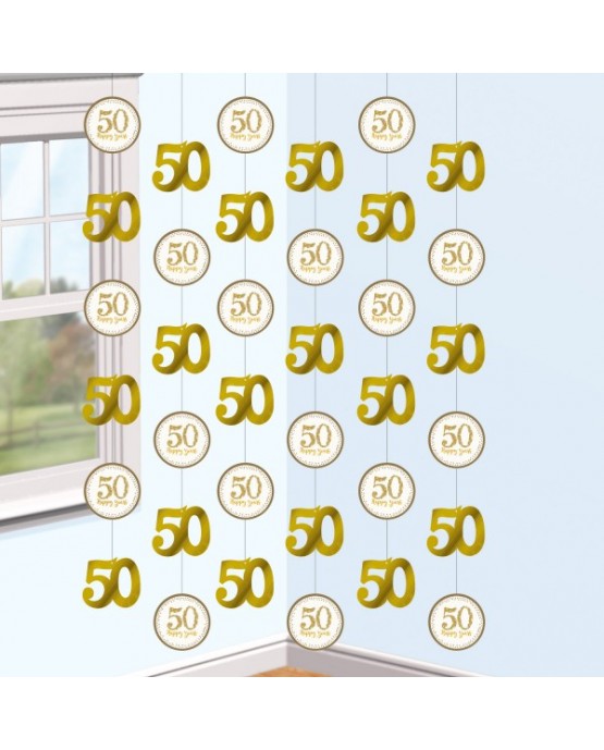 Dekoračný pás- číslice 50  6ks