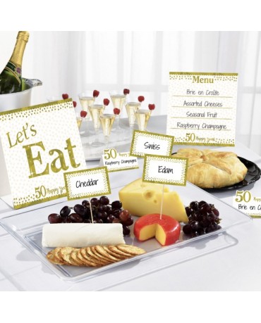 Buffetový set - zlatý 12ks