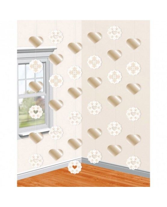 Dekoratívny rustikálny pás 6ks