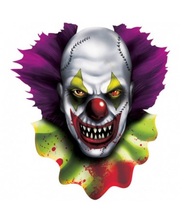 Dekorácia - strašidelný klaun 38cm