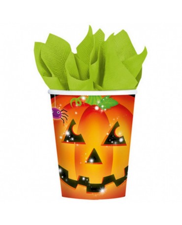 Poháriky strašidelná tekvica 266ml 8ks