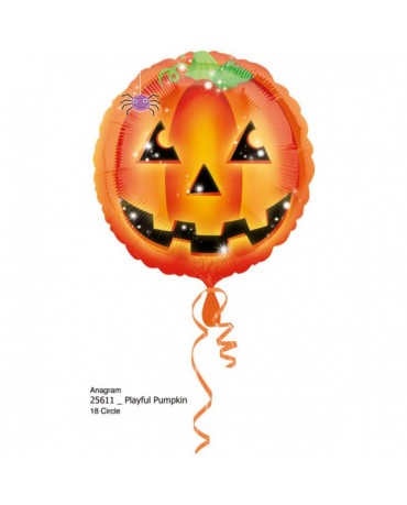 Fóliový balón strašidelná tekvica 43cm