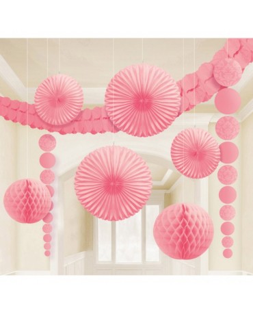 Bledoružový set dekorácií 9ks