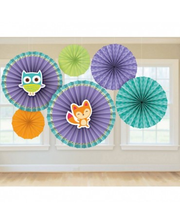 Sada papierových roziet - zvieratká z lesa 6ks