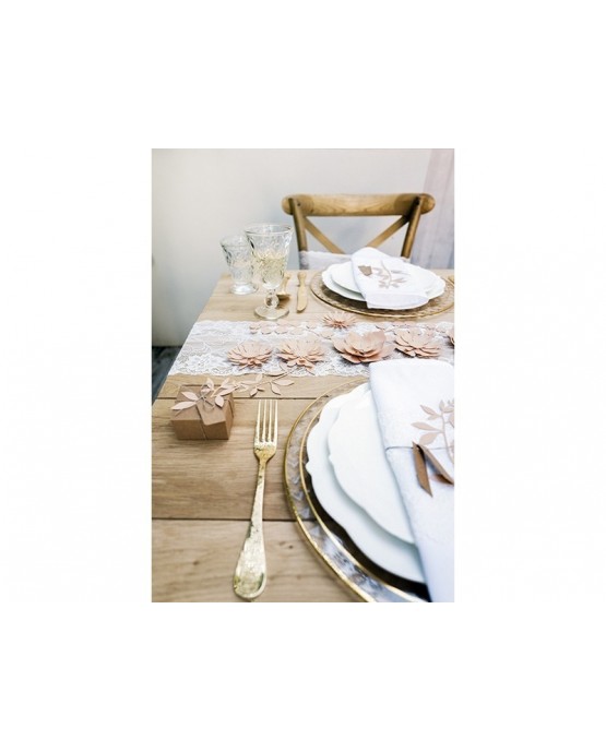 Dekorácie na stôl -vetvičky - ružové  9ks