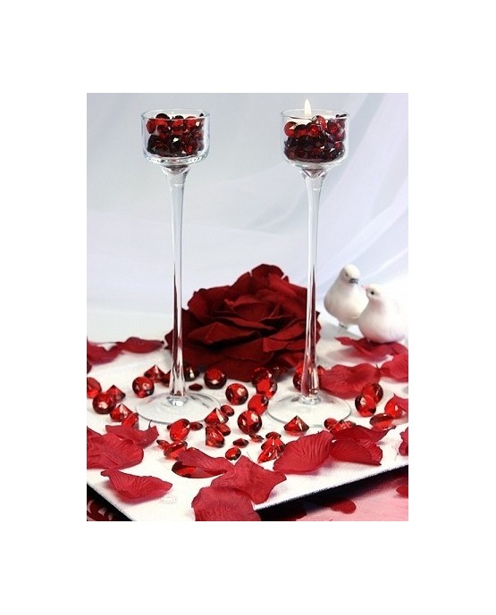 Konfety - bordové diamanty 20mm10ks