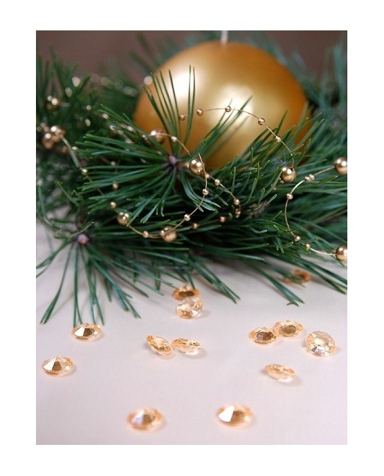 Konfety - zlaté diamanty 12mm 100ks