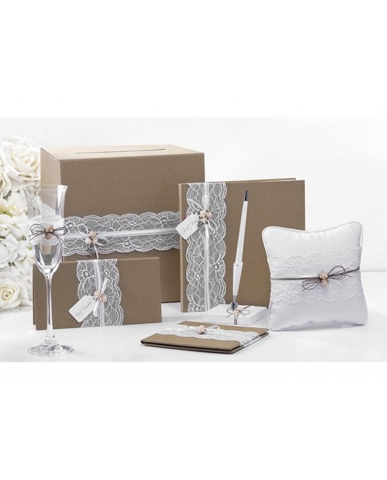 Poháre na šampanské - bledoružové ružičky 2ks