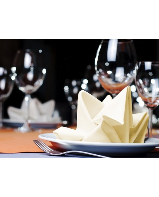 Servítky - krémové 35cm 25ks