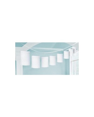 Girlanda - biele lampióny 3,65m