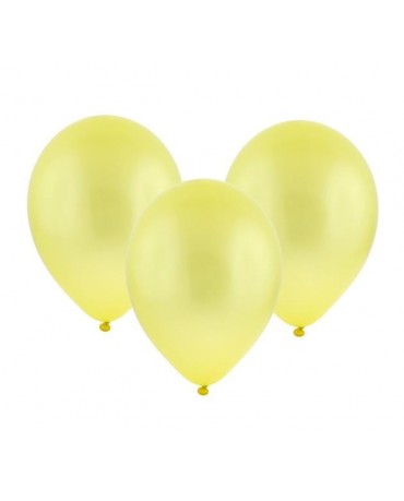 Latexové balóny metalické-žlté 11" 100ks