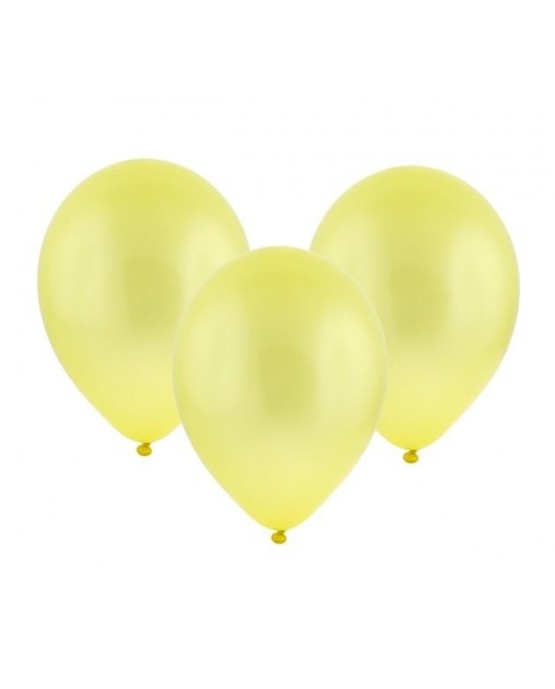 Latexové balóny metalické-žlté 11" 100ks
