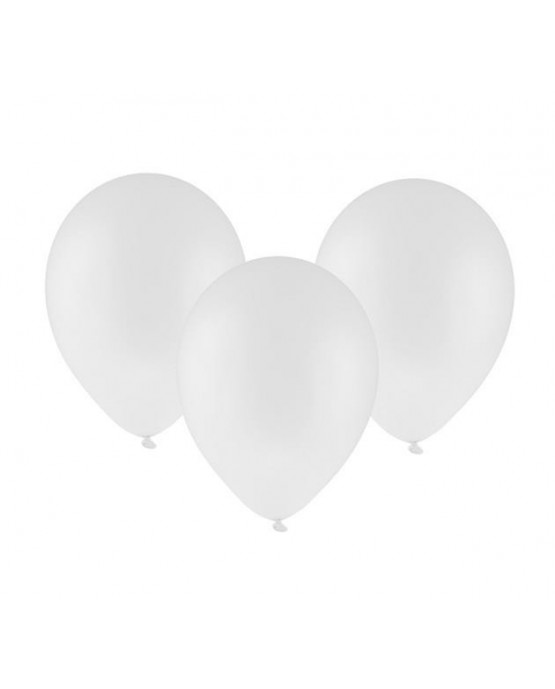 Latexové balóny pastelové -biele 12" 100ks
