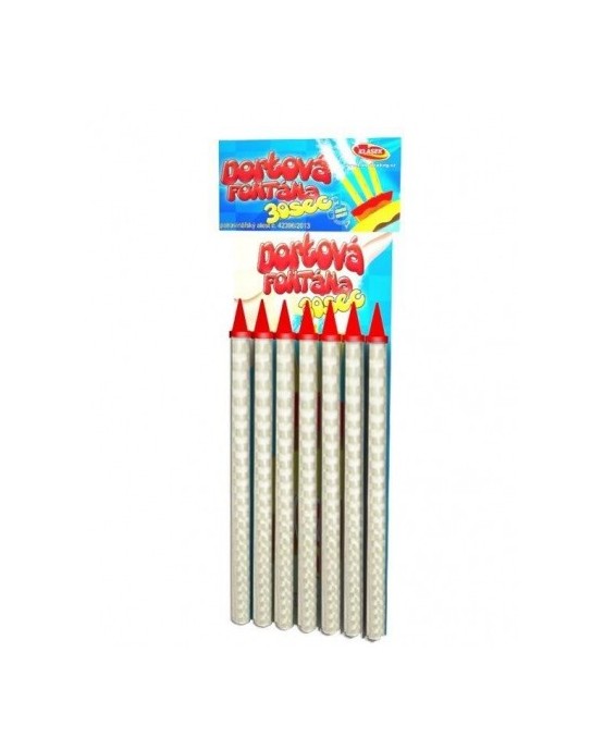 Tortová fontána 10cm 6ks