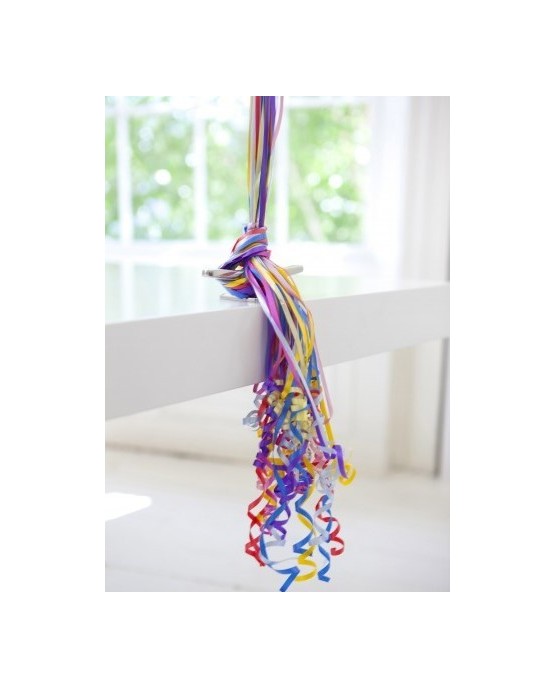 Stužky na balóniky - čierne 1,5m 10ks