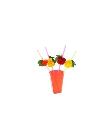 Slamky - ovocie - 24cm 50 ks