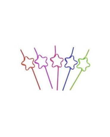 Slamky Crazy - hviezdy  30cm 10ks